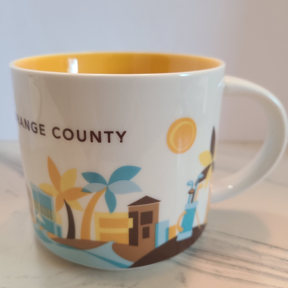 NWT Starbucks You are here Collection Orange County Collector Coffee Mug 14 oz